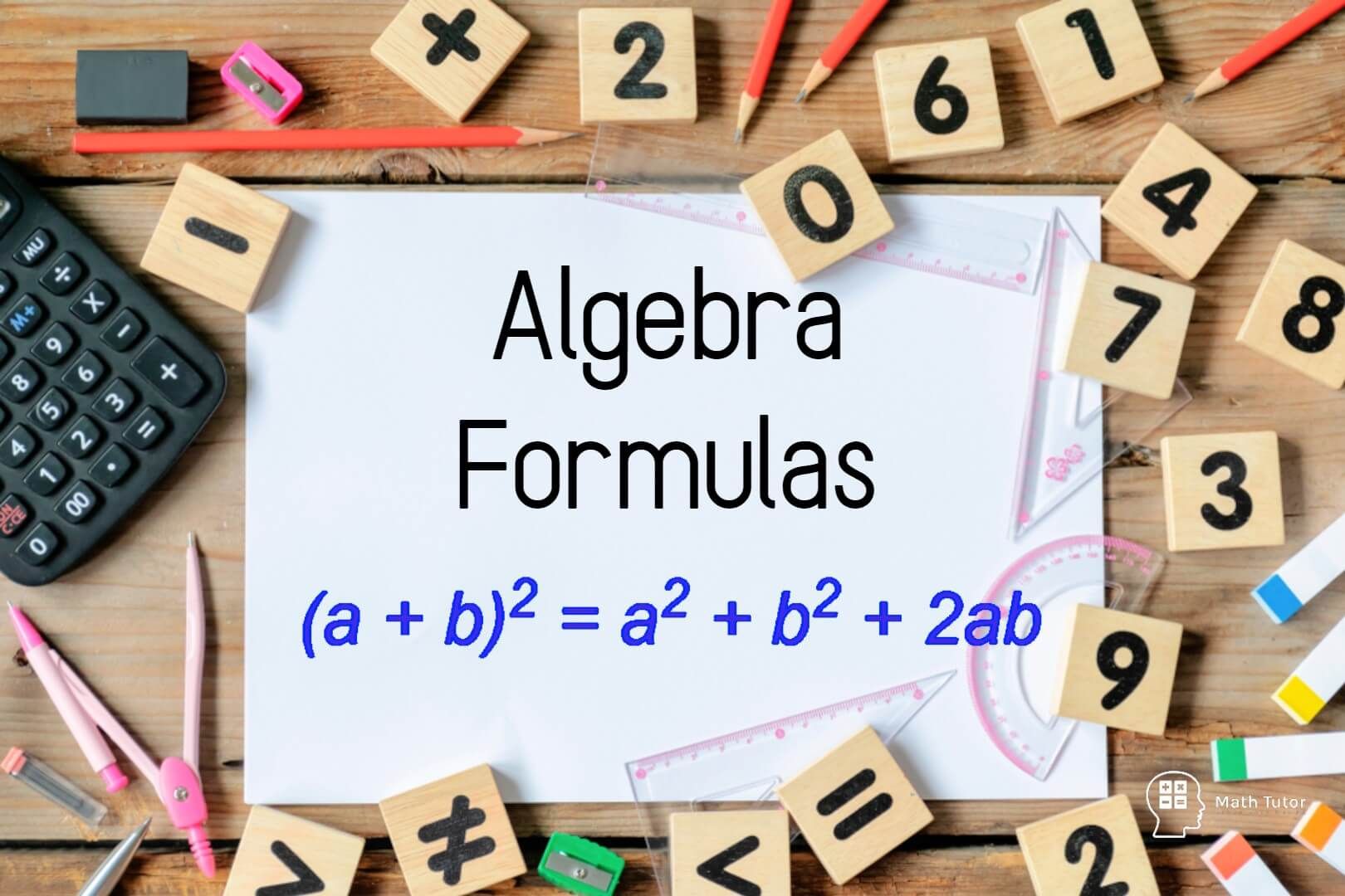 Algebra formulas